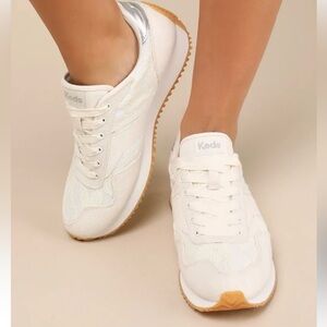 Keds Women's White and Cream Sneakers